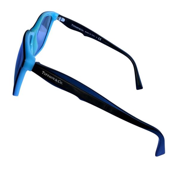 TIFFANY & CO. Prescription Glasses & Case TF 2115 8055 Black Blue Cat Eye Eyegla - Picture 4 of 8
